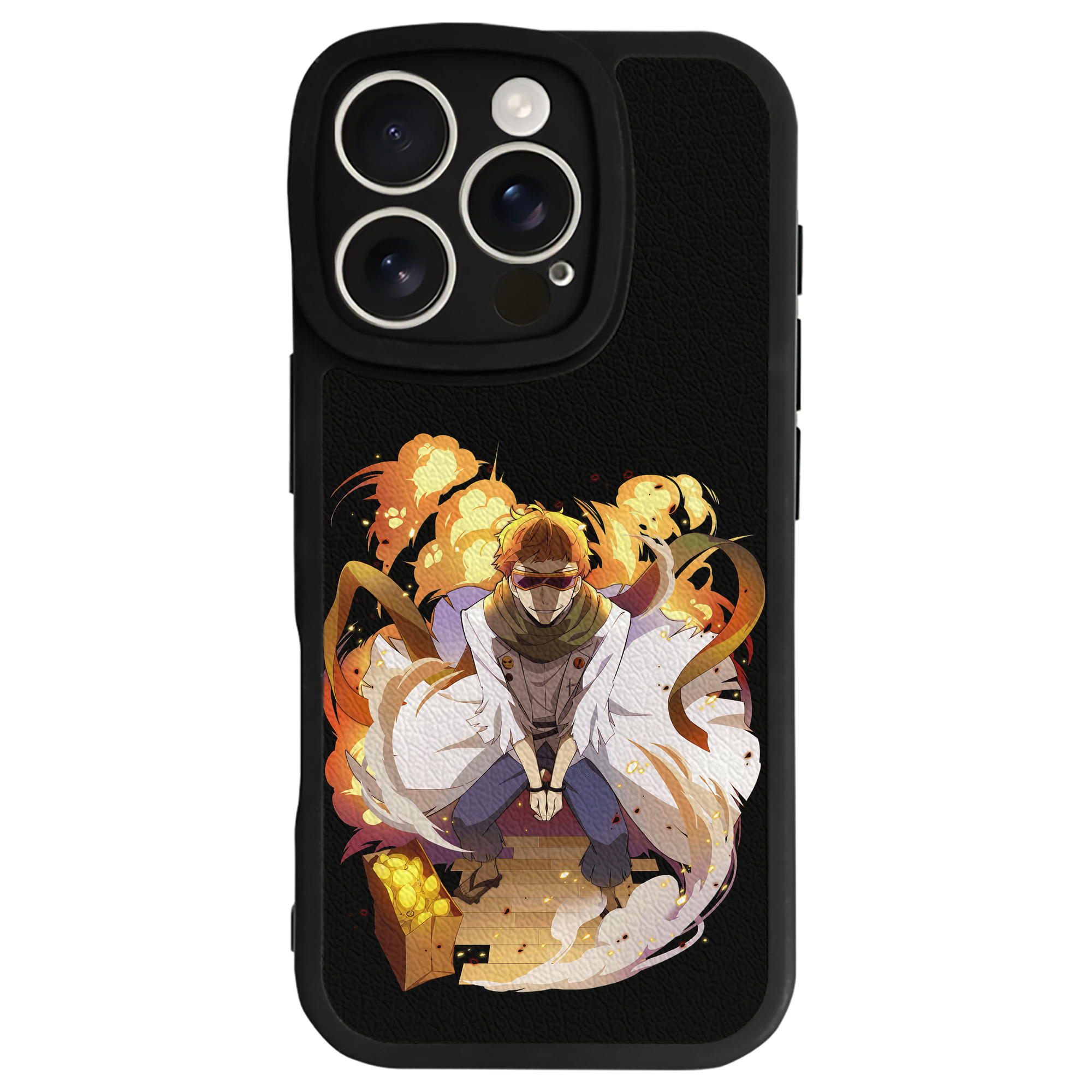 （画像用） 文豪ストレイドッグス Bungo Stray Dogs 【iPhone 16シリーズ対応】シリコンスマホケース（レザー調） 材質：シリコン
